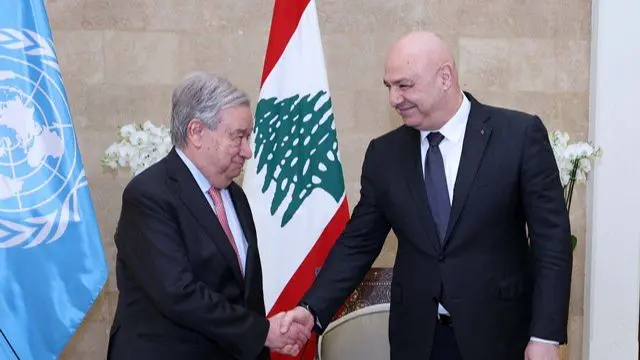 صورة توضيحية للمقال: تحرك اممي من اجل لبنان عون: لم نتلق جوابًا حول التفاوض